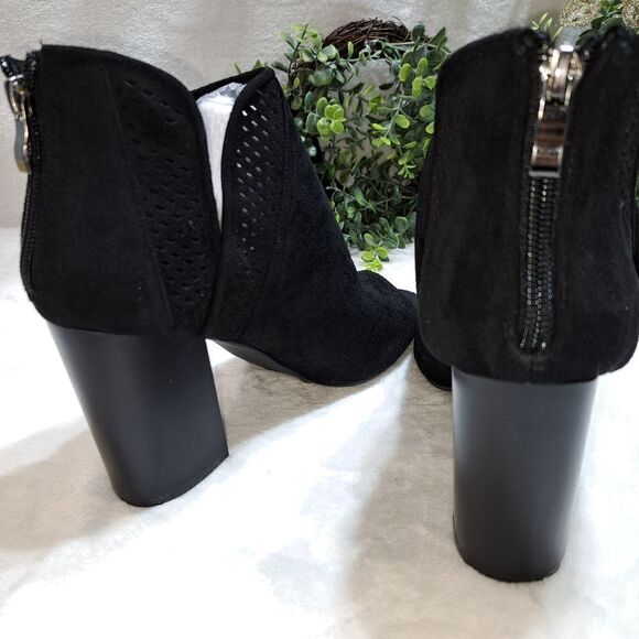 Yoki Friday Suede black Boots Sz 8 - Picture 8 of 8